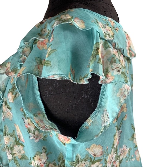 MIXAGE - Sheer Ruffled Top (M) - Picture 7 of 7